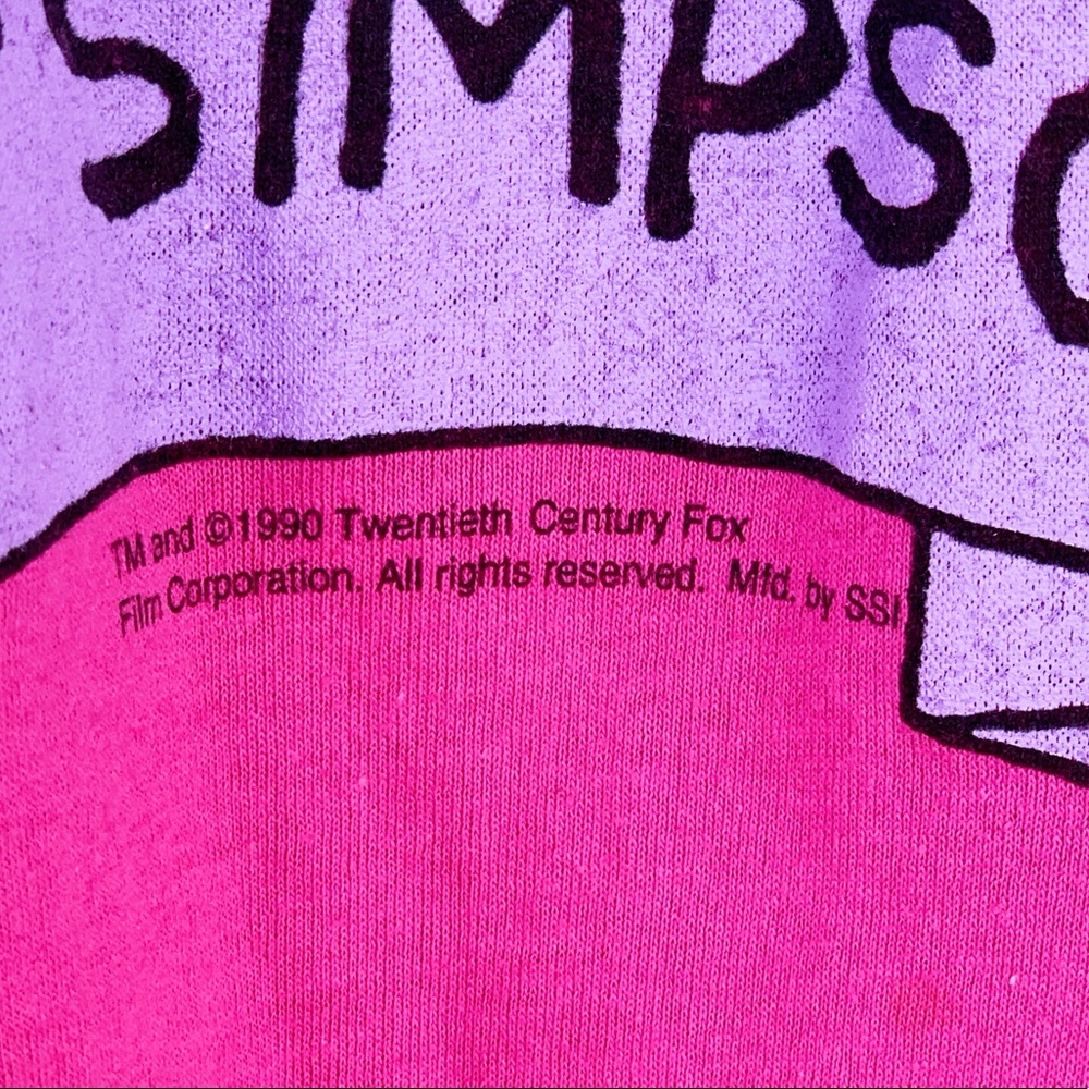 SOLD 90's Don't Have a Cow Man Bart Simpson Tee - Picture 3 of 5